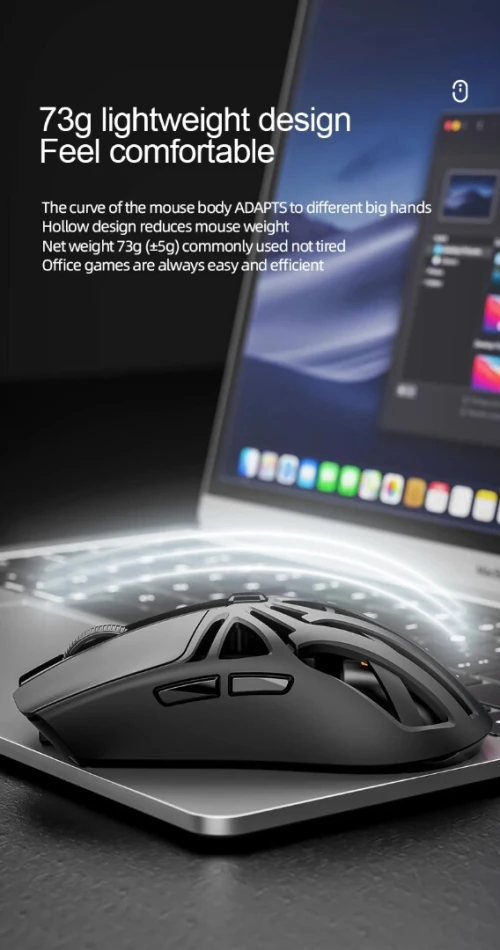  RS8 Bluetooth sans fil léger e-sports 10k DPI 