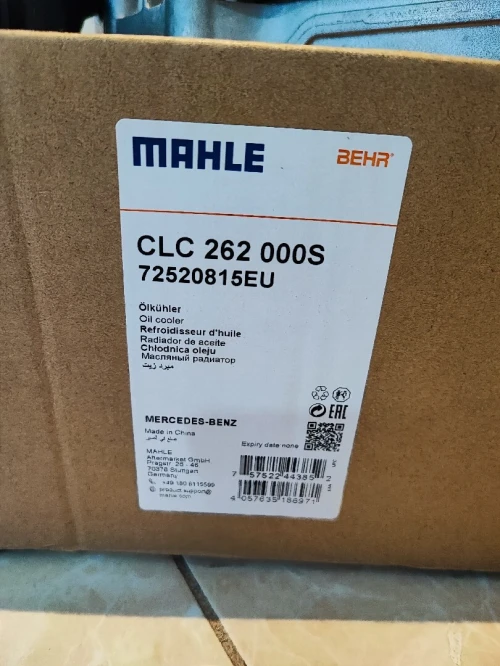Porte filtre à huile MAHLE OM651 Classe C W204 205 Classe E W212 W213 GLC GLK ML GLE SPRINTER