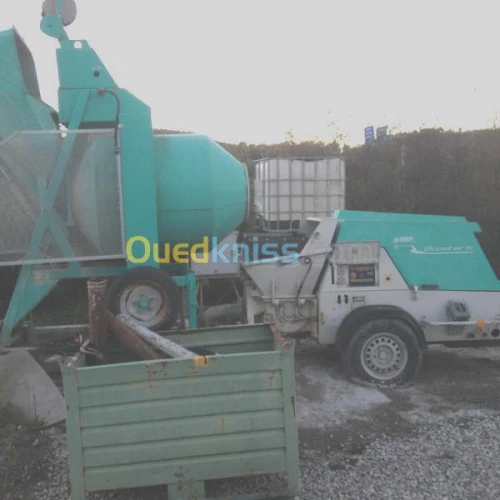 centrale à béton - pompe et malaxeurs 