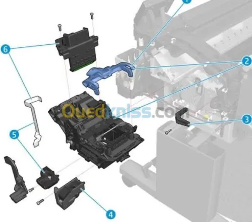 Pièces pour traceur hp + montage