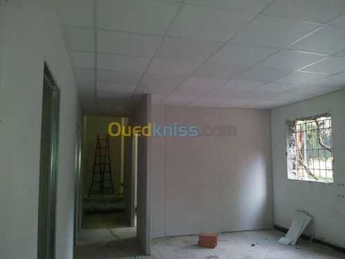 BA 13 placoplatre  & pvc