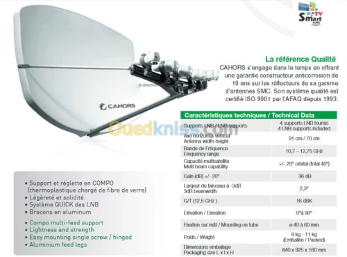 Antenne  BIG-BISAT CAHORS