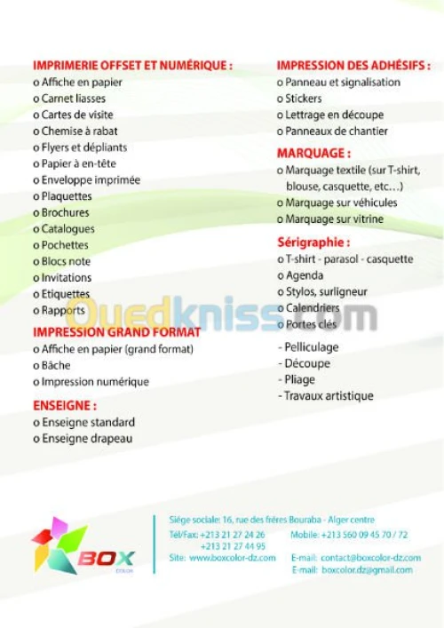 Impréssion Numérique & Offset