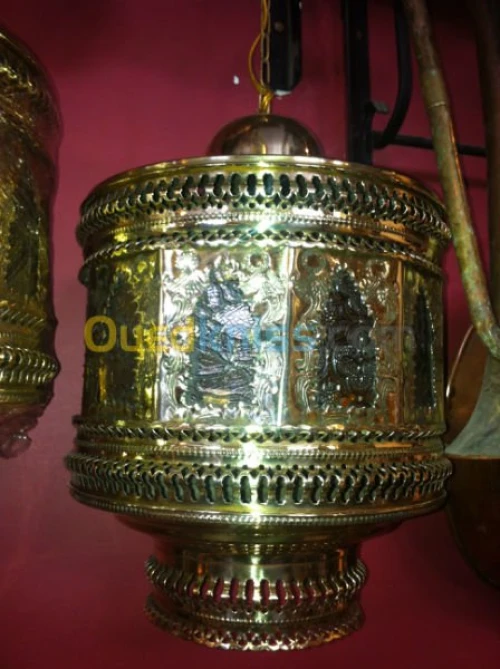Paire de lustre moresque en cuivre