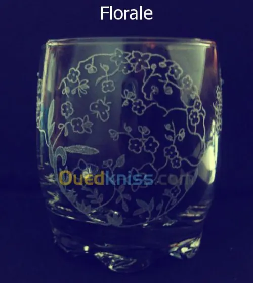 gravure sur verre fait main