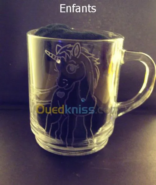 gravure sur verre fait main