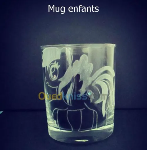 gravure sur verre fait main