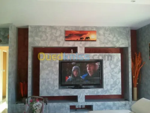  peinture decorative placo platre.