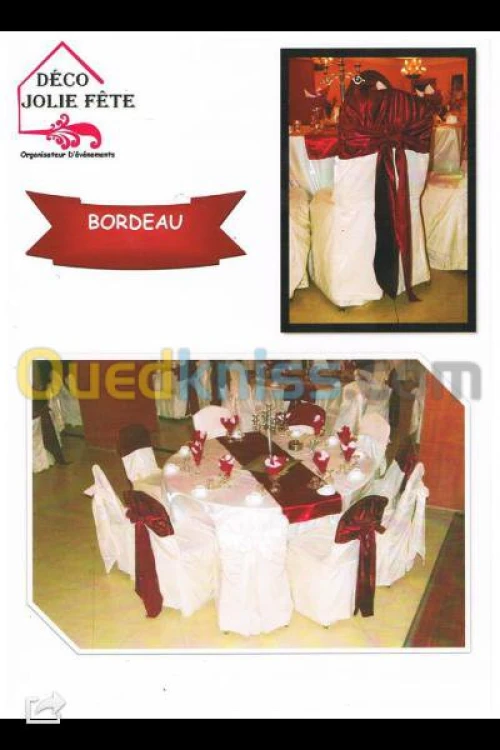 Decoration des salles des fetes 