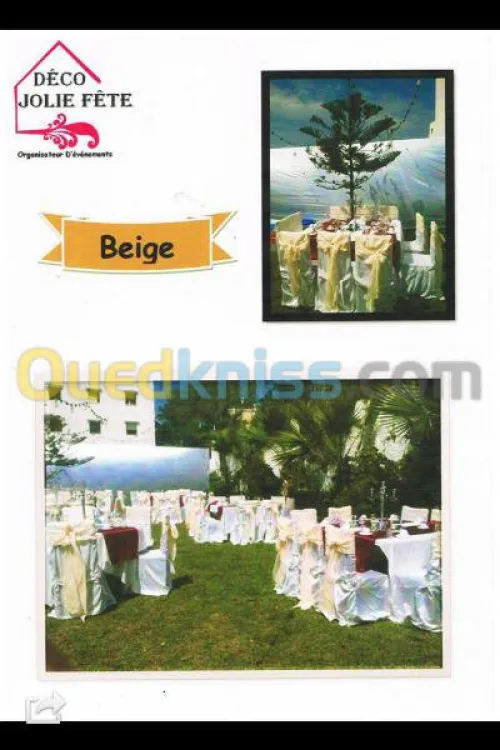 Decoration des salles des fetes 