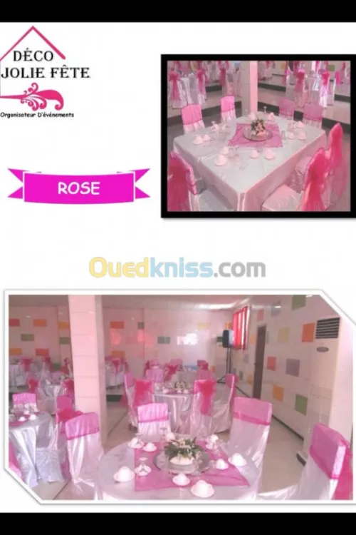 Decoration des salles des fetes 