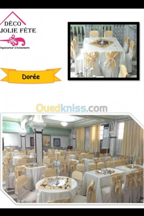 Decoration des salles des fetes 