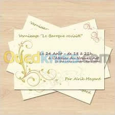 cartes de visite,cartes d'invitation