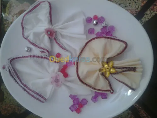 DECORATION SERVIETTES POUR MARIAGE
