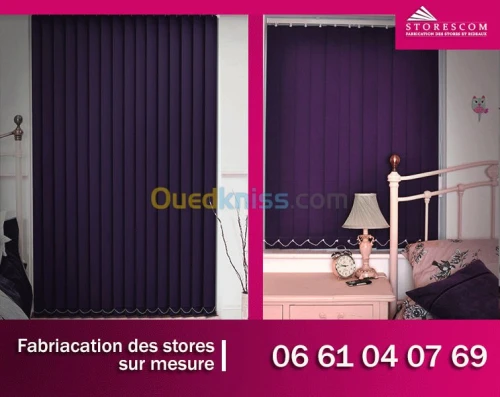 Fabrication des stores sur mesure