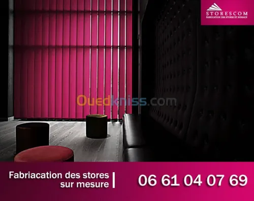 Fabrication des stores sur mesure