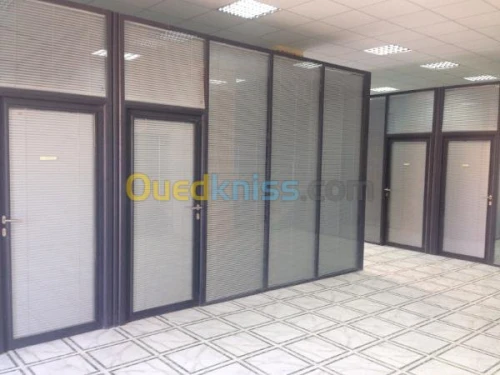 cloison Aluco inox Ba13