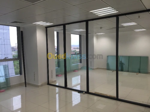cloison Aluco inox Ba13