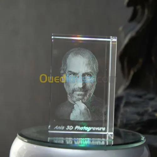 GRAVURE 3D AU COEUR DE CRISTAL 