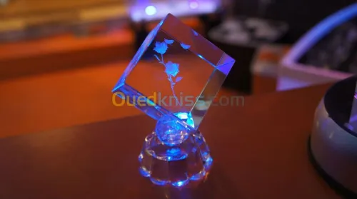 GRAVURE 3D AU COEUR DE CRISTAL 
