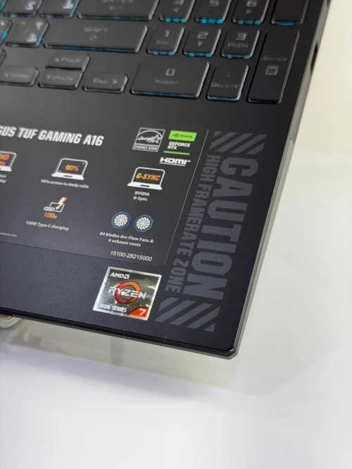 ASUS TUF A16 R7/13TH HS/16GO DDR5/512SSD NVME/RTX 4050 06GO 140W GDDR6