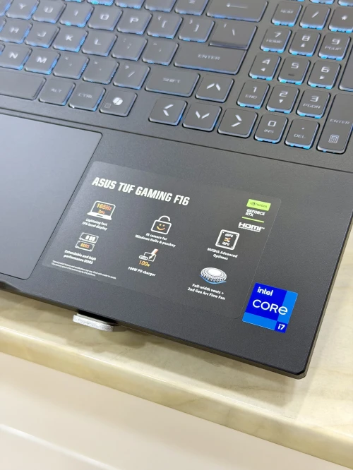 ASUS TUF GAMING F16 i7-14650HX/16GO RAM DDR5/512SSD NVME/NVIDIA RTX 5060 08GO GDDR7