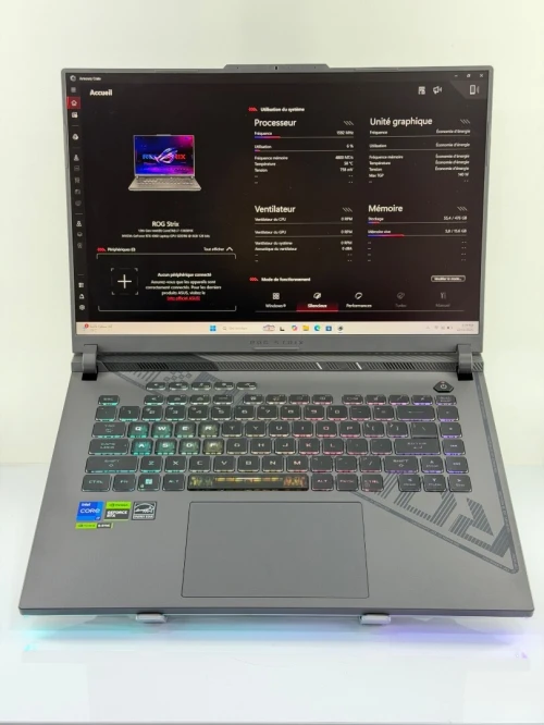 ASUS ROG STRIX G16 I7HX/13TH/16GO DDR5/512SSD NVME/NVIDIA RTX 4060 08 GO GDDR6 FULL