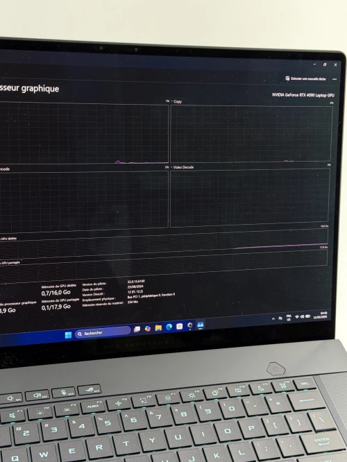 ASUS ROG ZEPHYRUS G16 OLED ULTRA-9/32GO RAM DDR5/2TB SSD NVME/NVIDIA RTX 4090 16GO VRAM
