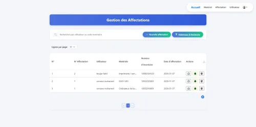 Système de gestion de parc informatique