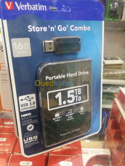 DISQUE DUR EXTERNE Verbatim Seagate