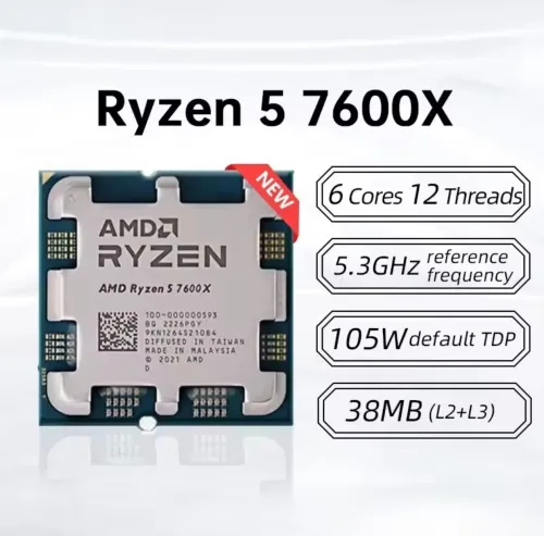 Ryzen 5 7600X NEUF 6C/12T 5.3Ghz