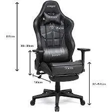 Chaise gaming ajustable 2 couleurs