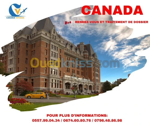 Rendez vous canada + traitement de dossier 