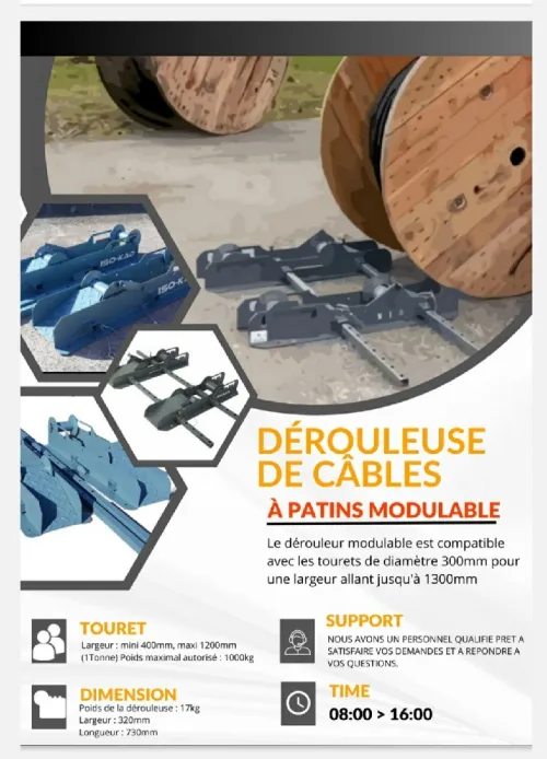 Dérouleuse de câble 