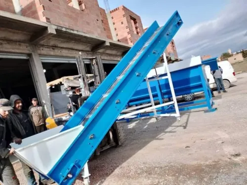 des tapis convoyeur et tryage des matériaux
