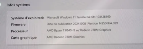 PC ASUS VIVOBOOK S15/16 OLED RAYZEN 7 8845HS / AMD RADEON 780M + pochette CUIR VÉRITABLE