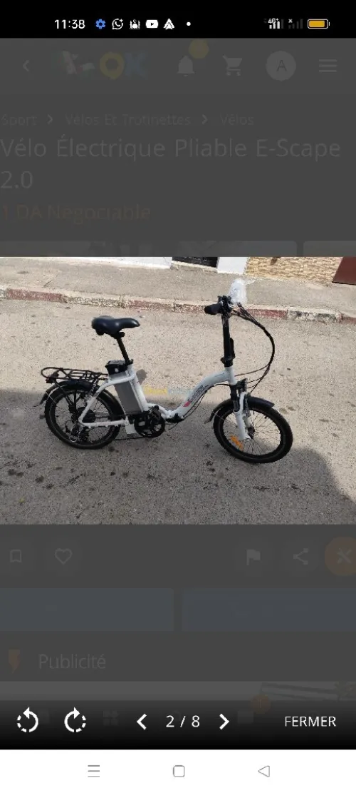 Vélo électrique pliable E-Scape 2.0