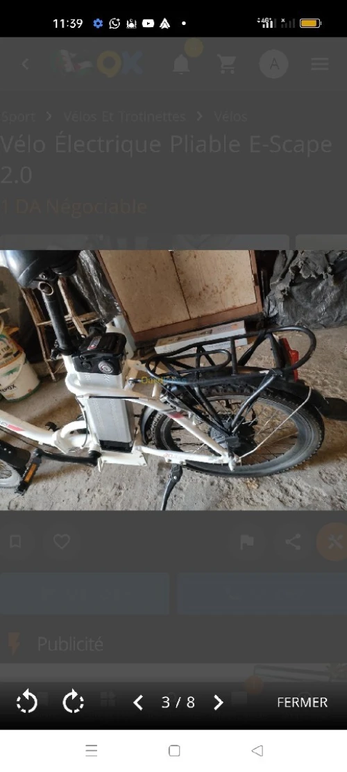 Vélo électrique pliable E-Scape 2.0