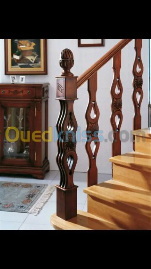 Rampes d'escalier en bois