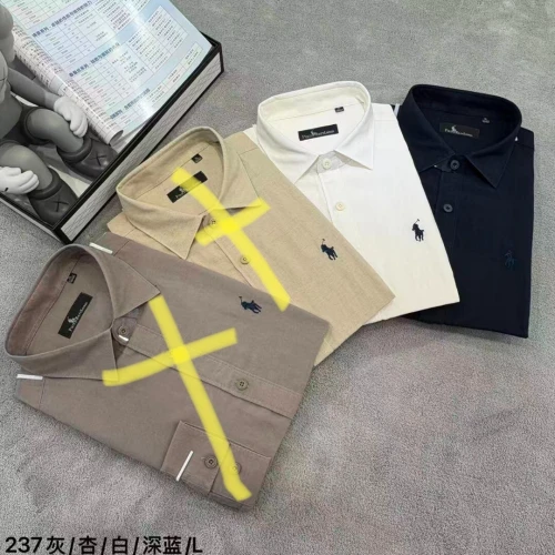 Chemise polo manches longues