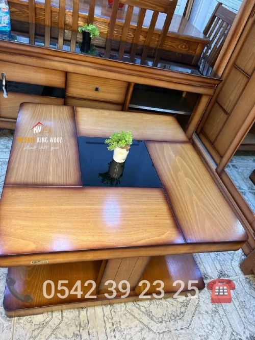 Table basse bois hêtre طاولة صالون 