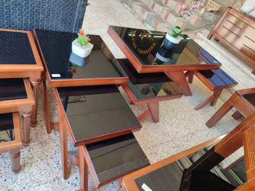 Table basse bois hêtre طاولة صالون خشب الزان
