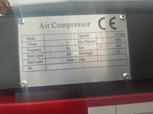 Compresseur a vis 10hp Big red