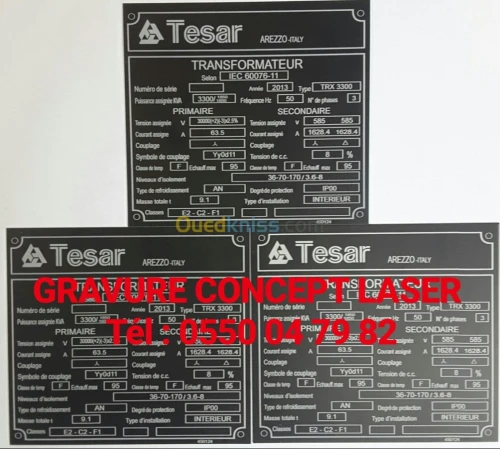  GRAVURE ET DE DÉCOUPE AU LASER
