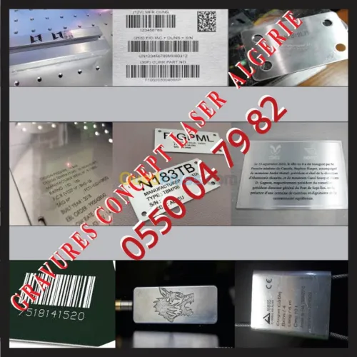  GRAVURE ET DE DÉCOUPE AU LASER