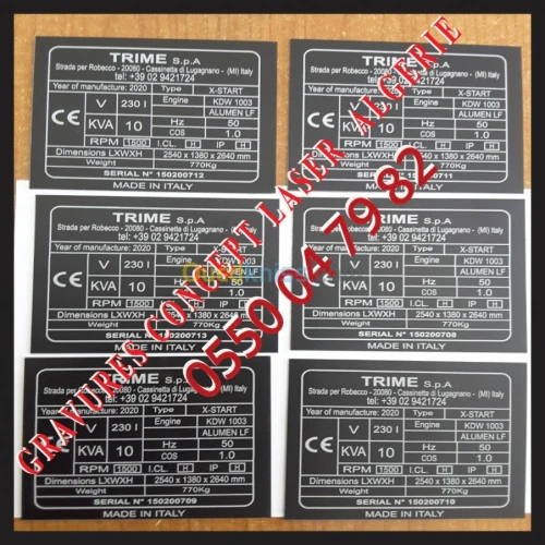  GRAVURE ET DE DÉCOUPE AU LASER