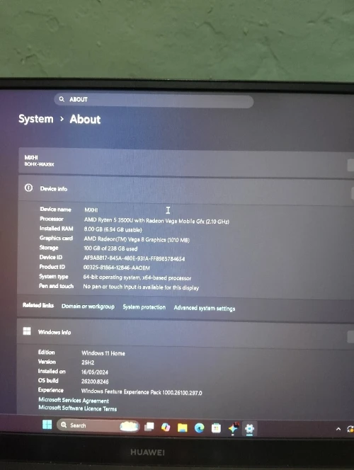 Huawei matebook d15