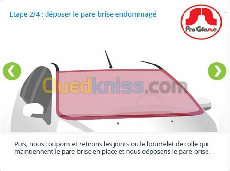 Pare brise(remplacement professionnel)