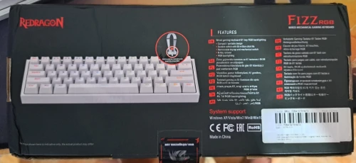 Clavier redragon fizz k617w rgb / souris Razer viper mini