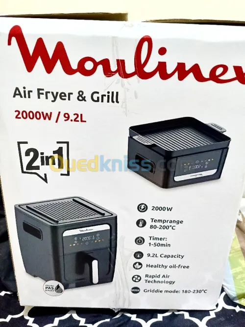 Air fryer Moulinex 2 en 1 9.2L